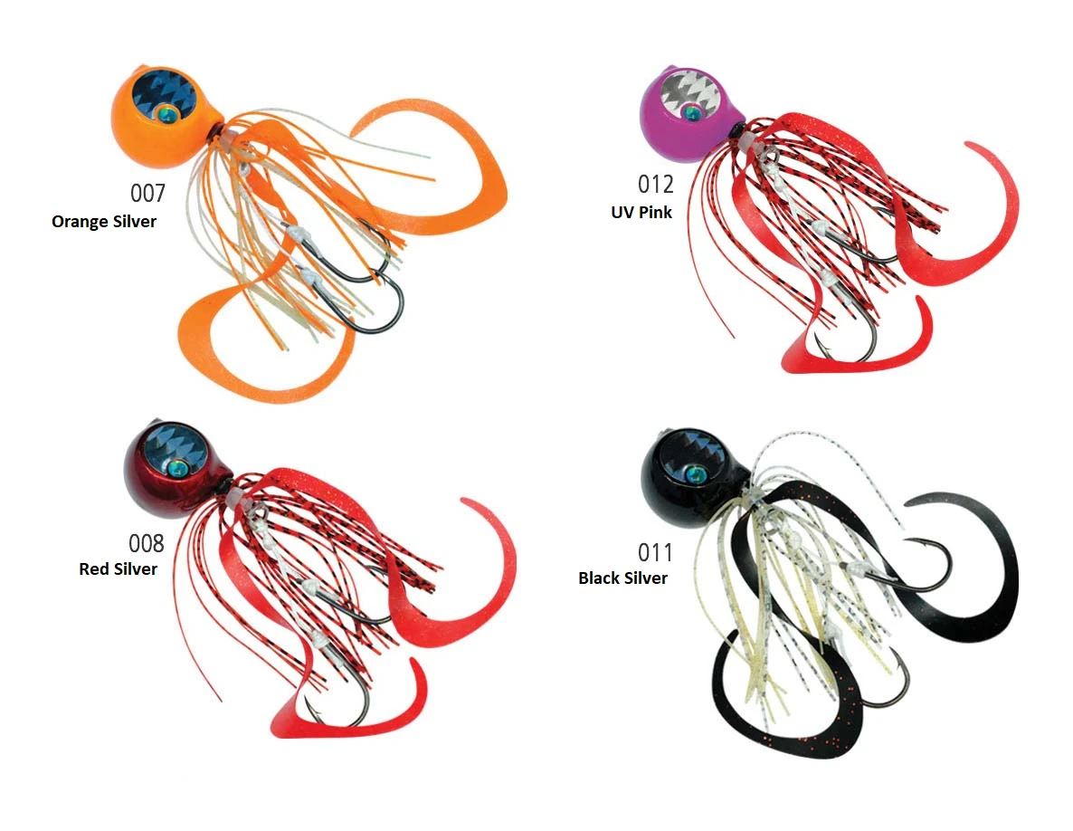 Lures Shimano Tiger BAKU BAKU ROUND JIG 80G 3 Lures Shimano Tiger BAKU BAKU ROUND JIG 80G