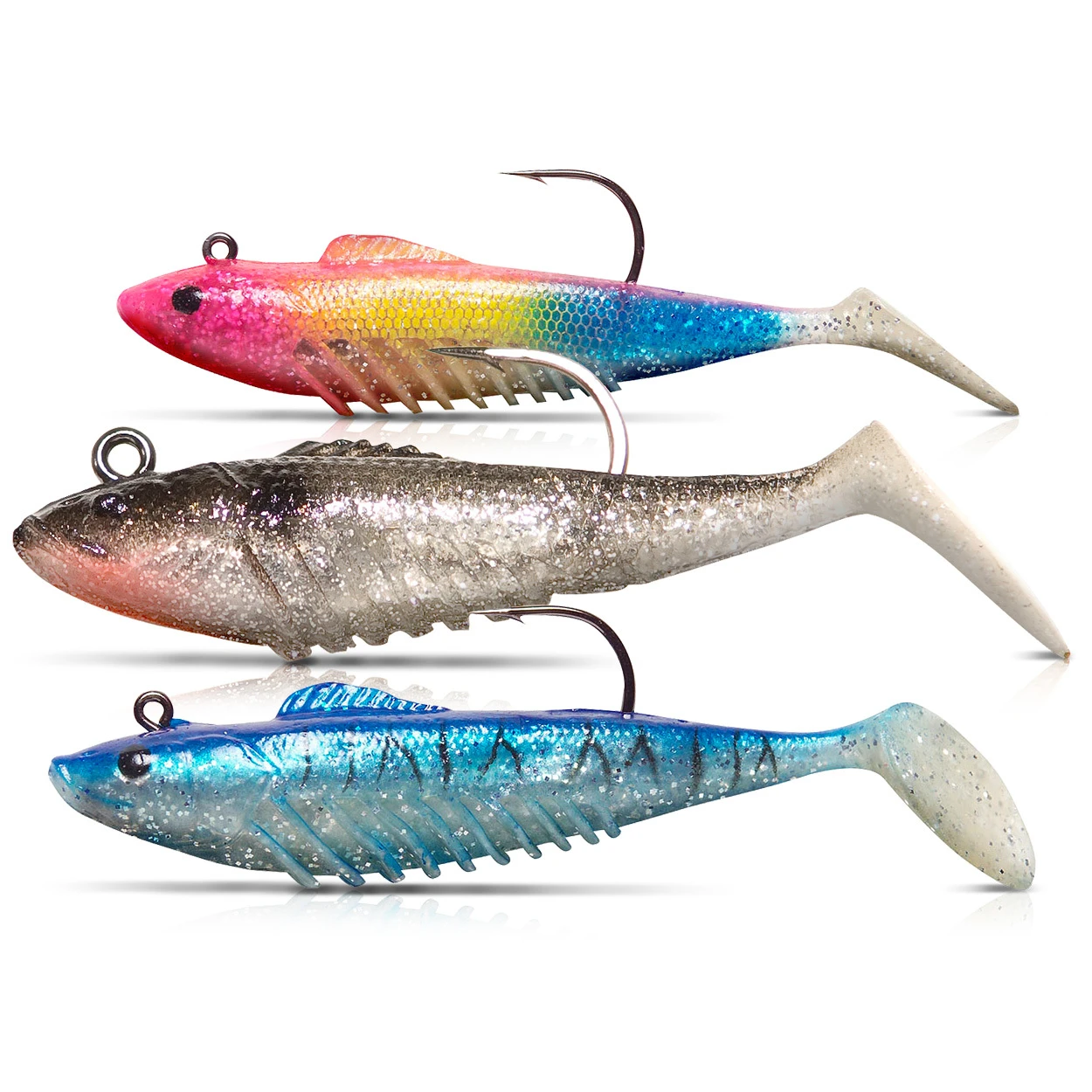 Soft Plastics Shimano 2020 New Squidgy Slickrig Light Soft Plastic Fishing Lures 3 Soft Plastics Shimano 2020 New Squidgy Slickrig Light Soft Plastic Fishing Lures