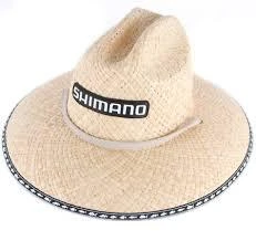 Headwear Shimano Raffia Crushable Foldable Straw Hat
