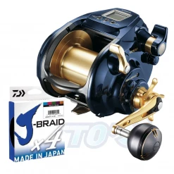 Electric Combos Shimano Beastmaster Electric 9000 Fully Spooled With X4 80lb J Braid Deep Drop